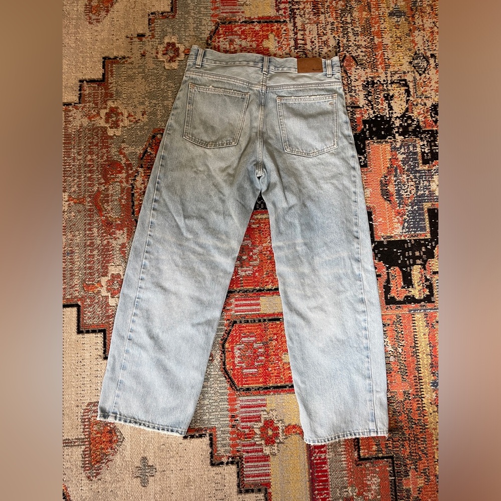 Madewell Womens Pieced Barrel-Leg Jeans Size 28 - Picture 5 of 9